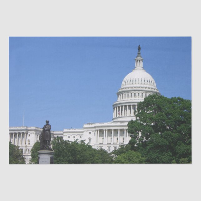 Papel De Seda Edificio del Capitolio en Washington DC (Anverso)