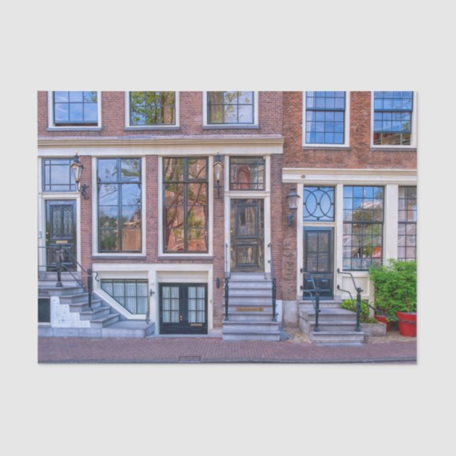 Papel De Seda Edificio en Amsterdam, Países Bajos (Anverso)