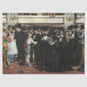 Papel De Seda Edouard Manet - Baile de Máscaras en la Ópera