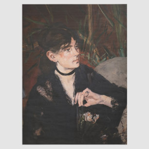 Papel De Seda Edouard Manet - Berthe Morisot con un abanico 1874