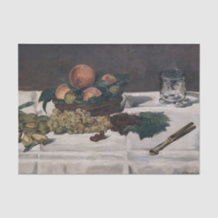 Papel De Seda Edouard Manet - Bodegón, Frutas en una Mesa