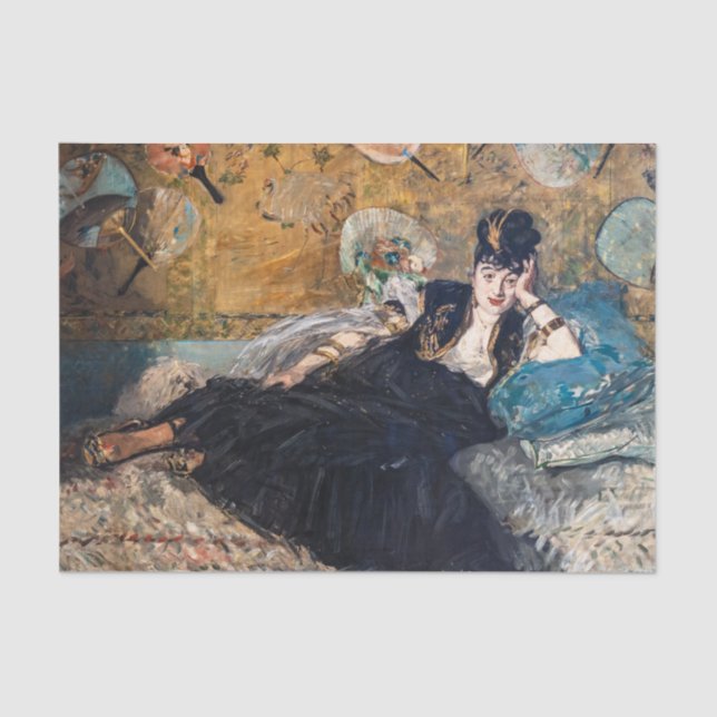 Papel De Seda Edouard Manet - Dama con Abanicos (Anverso)