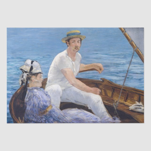 Papel De Seda Edouard Manet - En barca (Anverso)