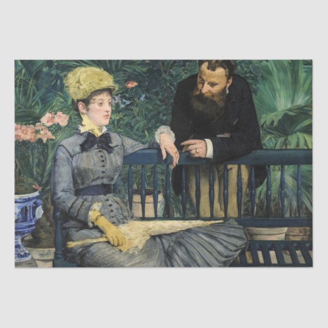 Papel De Seda Edouard Manet - En el Conservatorio (Anverso)