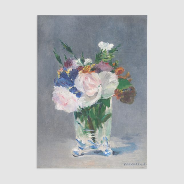Papel De Seda Edouard Manet - Flores en una bolsa de cristal (Subido por el creador)