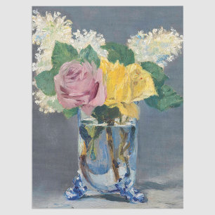 Papel De Seda Edouard Manet - Lilas y Rosas