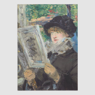 Papel De Seda Edouard Manet - Mujer leyendo