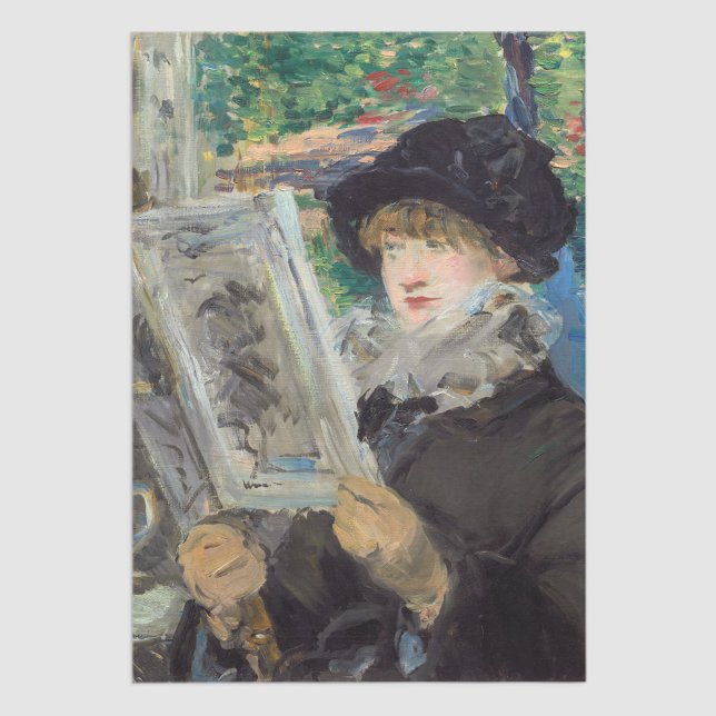 Papel De Seda Edouard Manet - Mujer leyendo (Subido por el creador)