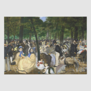 Papel De Seda Edouard Manet - Música en los jardines de las Tull