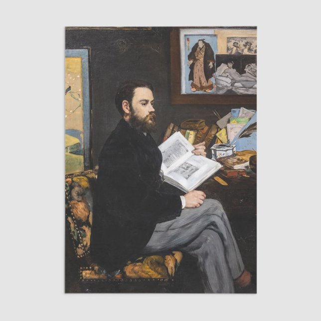 Papel De Seda Edouard Manet - Retrato de Emile Zola (Subido por el creador)