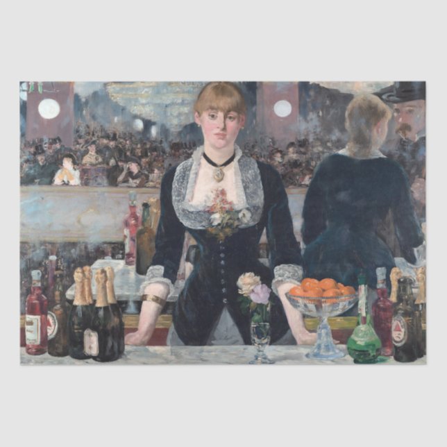 Papel De Seda Edouard Manet - Un bar en el Folies-Bergere (Anverso)