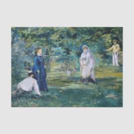 Papel De Seda Edouard Manet - Un juego de croquet