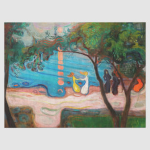 Papel De Seda Edvard Munch - Baile en la playa