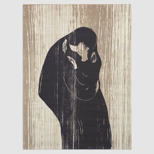 Papel De Seda Edvard Munch - El beso IV (Subido por el creador)