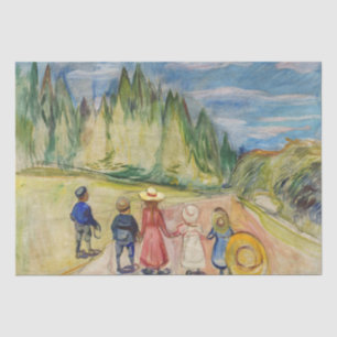 Papel De Seda Edvard Munch - El bosque de cuento de hadas