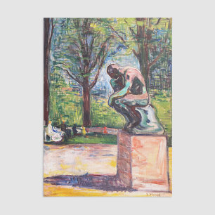 Papel De Seda Edvard Munch - El pensador de Rodin