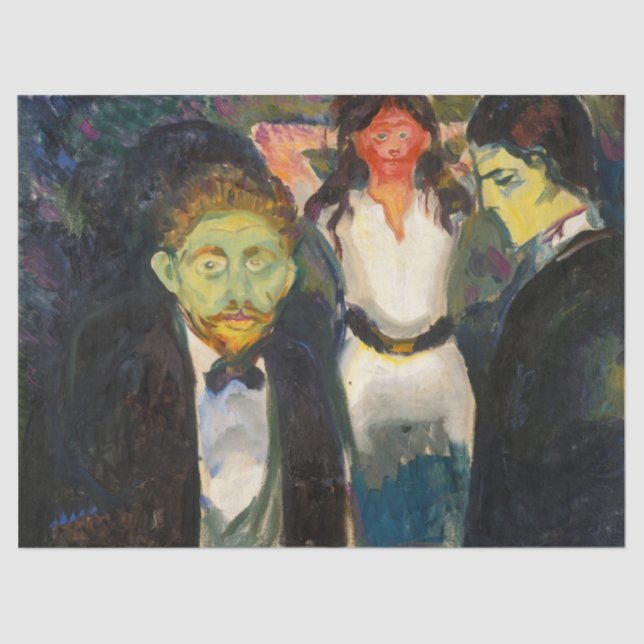 Papel De Seda Edvard Munch - Jealousy (Anverso)