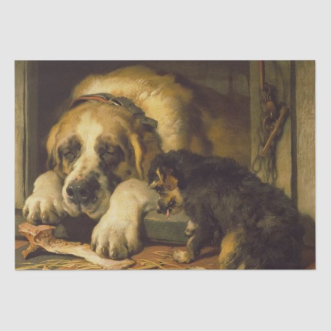 Papel De Seda Edwin Henry Landseer| Dudosa Desnudación de Migas (Anverso)