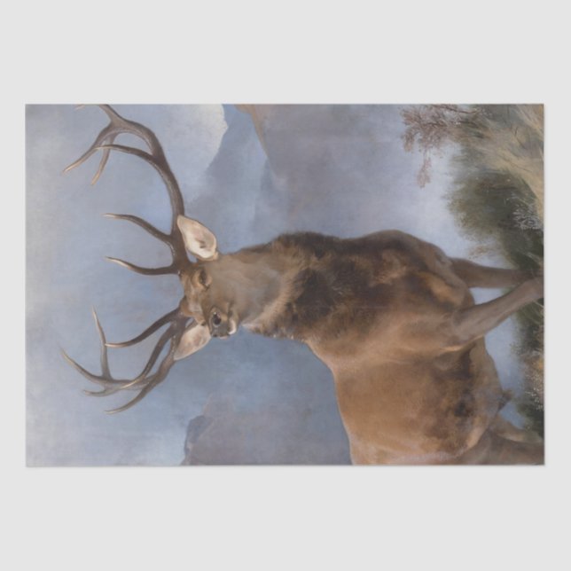 Papel De Seda Edwin Henry Landseer| El monarca del glen (Anverso)