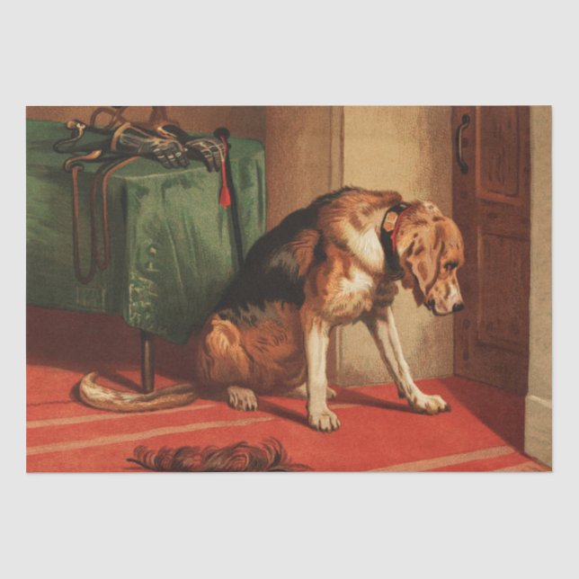 Papel De Seda Edwin Henry Landseer | Suspenso (1877) (Anverso)