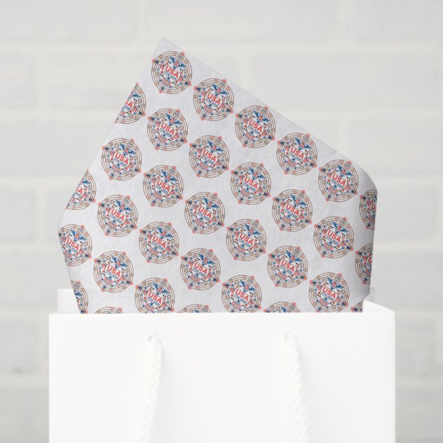 PAPEL DE SEDA EE.UU. 1776-2026 (Bolsa de regalo)