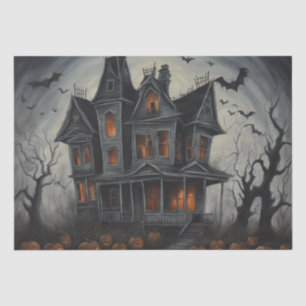 Papel De Seda Eerie Abode: Desnudo de pintura de casa embrujada
