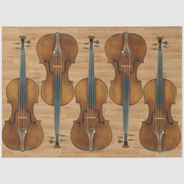 Papel De Seda Efecto del Violin Stradivari sobre el panel de mad (Anverso)