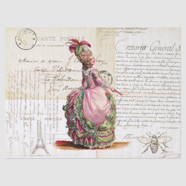 Papel De Seda Efema Real del siglo XVIII (Anverso)