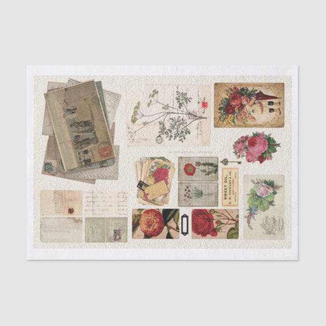 Papel De Seda Efema vintage n.º 1 (Anverso)