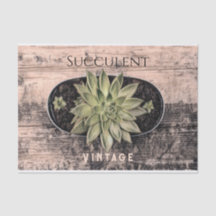 Éfemera botánica verde exitosa de cosecha rústica