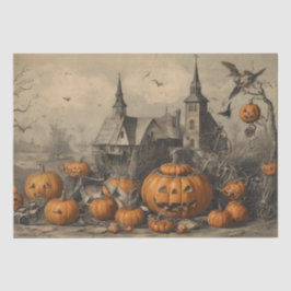 Papel De Seda Efímero vintage de Halloween