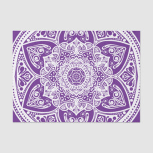 Papel De Seda Eggplant Mandala
