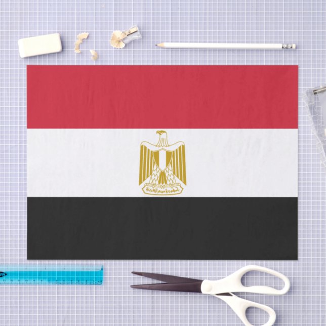 Papel De Seda Egypt paper tissue, Egyptian Flag tissue paper (Artesanía)