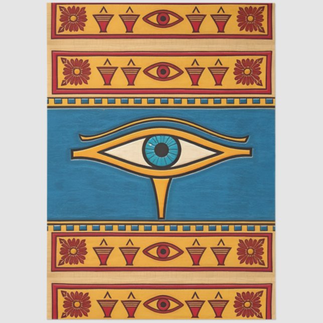 Papel De Seda Egyptian Eye of Horus, Eye of Ra Egypt Deity (Anverso)