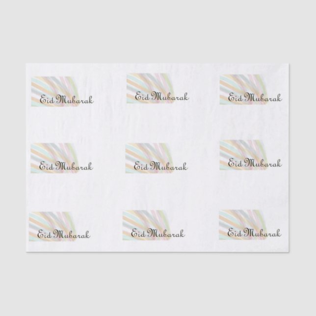 Papel De Seda Eid Mubarak (Anverso)