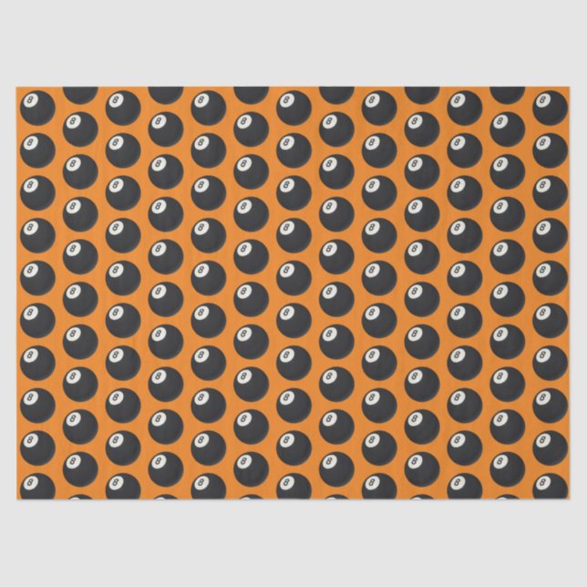 Papel De Seda Eight Ball Y2K Snooker 90s Orange (Anverso)