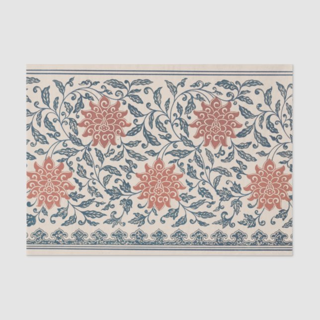 Papel De Seda Ejemplos de adornos chinos Pl. 41 por Owen Jones (Anverso)