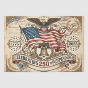 Papel De Seda El 250 cumpleaños de Estados Unidos