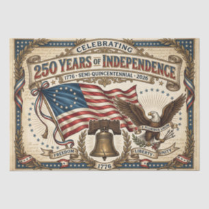 Papel De Seda El 250 cumpleaños de Estados Unidos