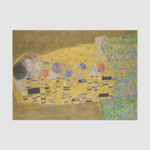 Papel De Seda El abrazo del beso de los amantes por Gustav Klimt