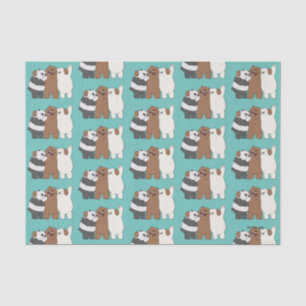 Papel De Seda El abrazo del grupo Bare Bears
