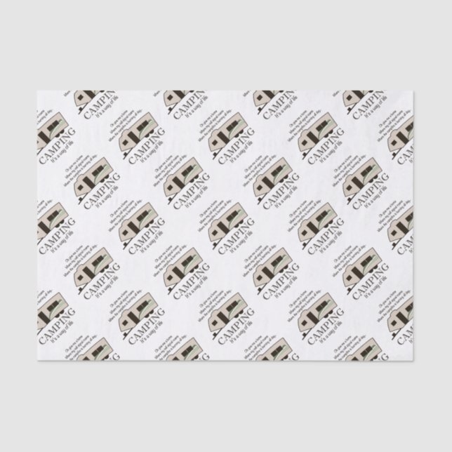 Papel De Seda El acampar: Es una manera de vida (Anverso)