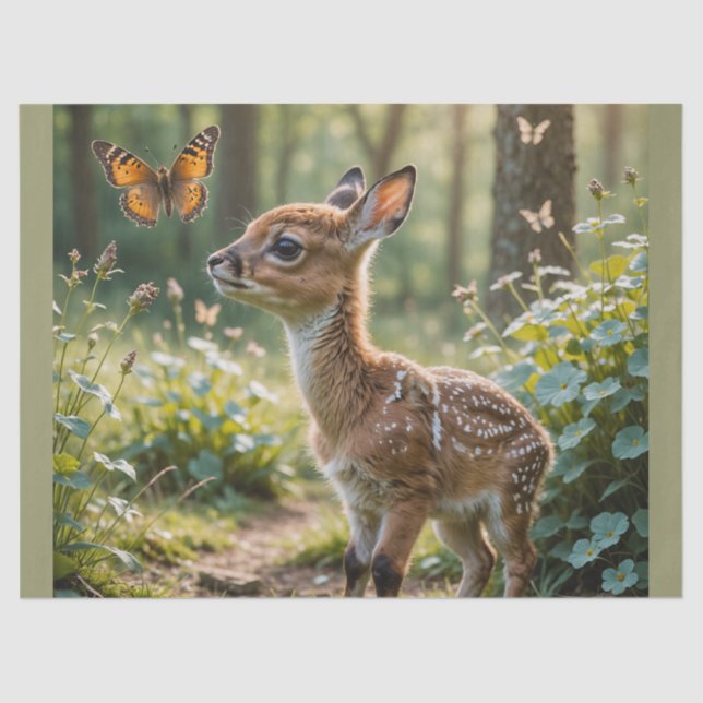 Papel De Seda El alba y la mariposa (Anverso)