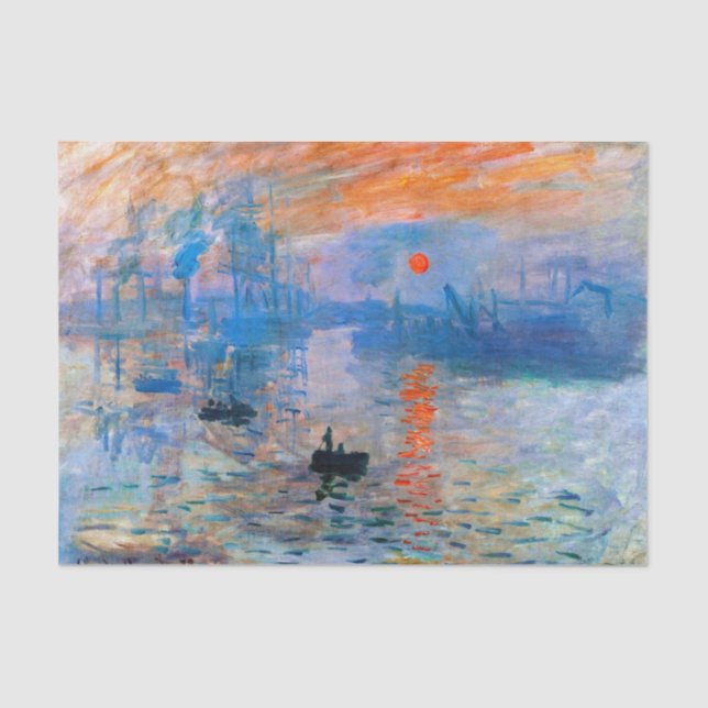 Papel De Seda El amanecer de Claude Monet (Anverso)