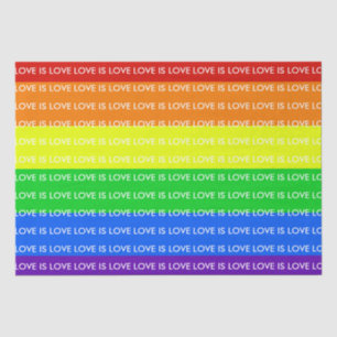 Papel De Seda El amor arcoiris es amor Orgullo gay LGBTQ hermoso