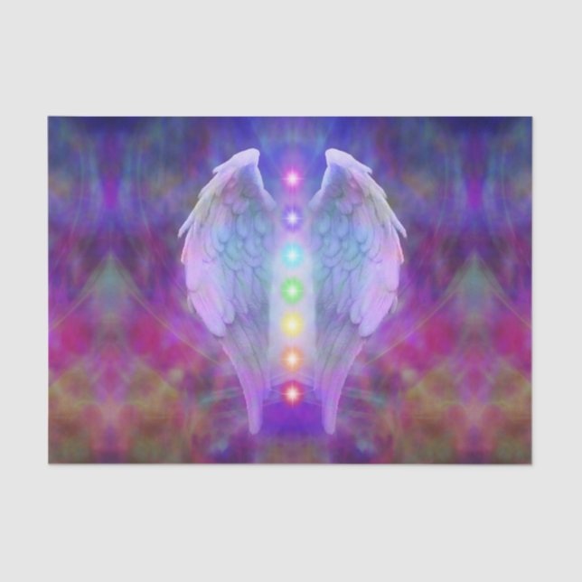 Papel De Seda El amor, chakra, ángel, dios, curador, curando, (Anverso)