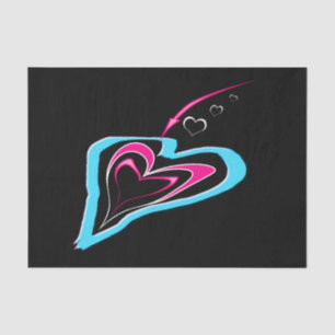 Papel De Seda El amor es un rastro de corazones