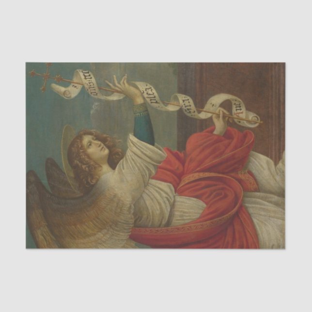 Papel De Seda El Ángel de la Anunciación de Gaudenzio Ferrari (Anverso)