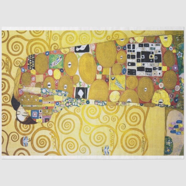 Papel De Seda El árbol de la vida (detalle), Klimt (Anverso)