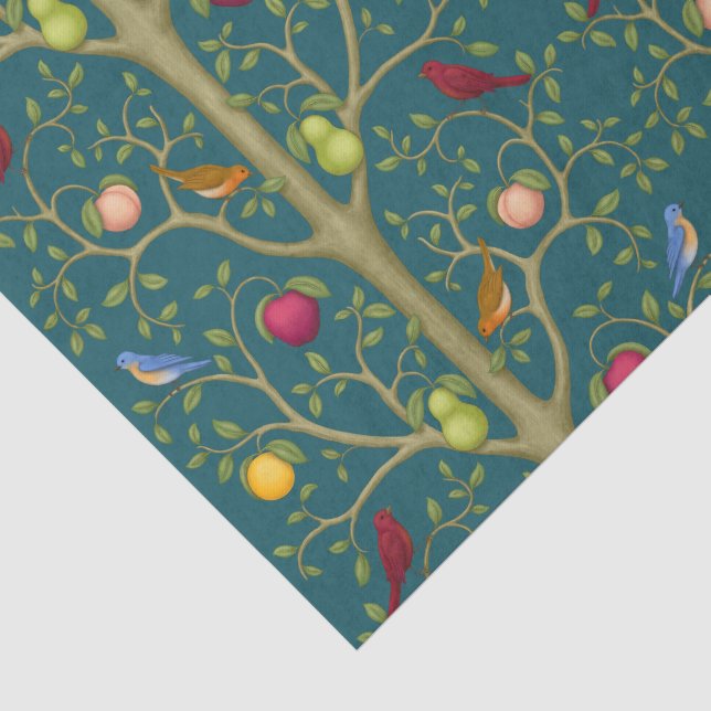 Papel De Seda El Árbol de Tesoros Vivientes (Detalle)